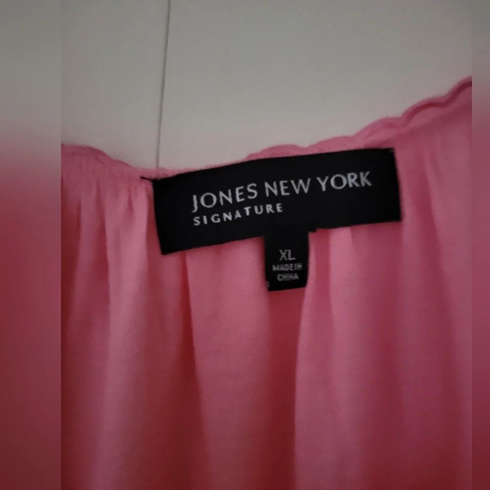 NWT Jones New York Signature Dusty Rose Pink Top Sz XL - Picture 3 of 4